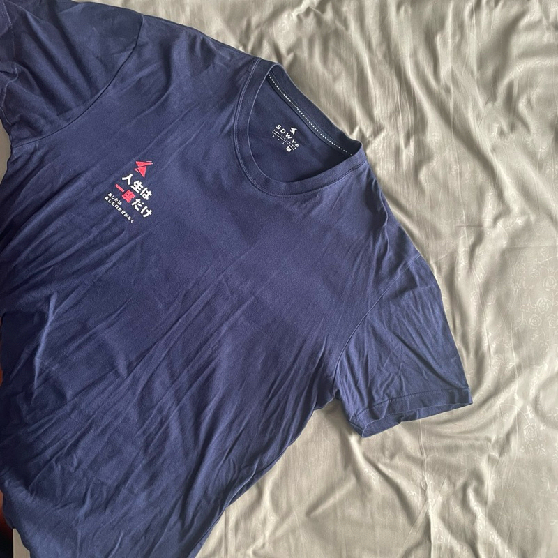 Kaos Pria merk Sideways - Navy size XL