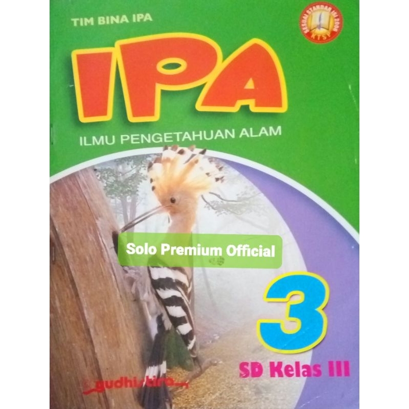 BUKU IPA SD IPA 3 SD Kelas 3 III Tim Bina IPA Yudhistira