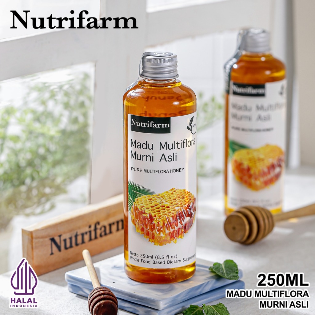 

NUTRIFARM MADU MULTIFLORA 250 ML (335GR) 1KG SUPER 1KG HNI ATTAUBAH 1500GR AL HIDAYAH ATTAUBAH HPAI SUPER ASLI 100ML DARIBUMI