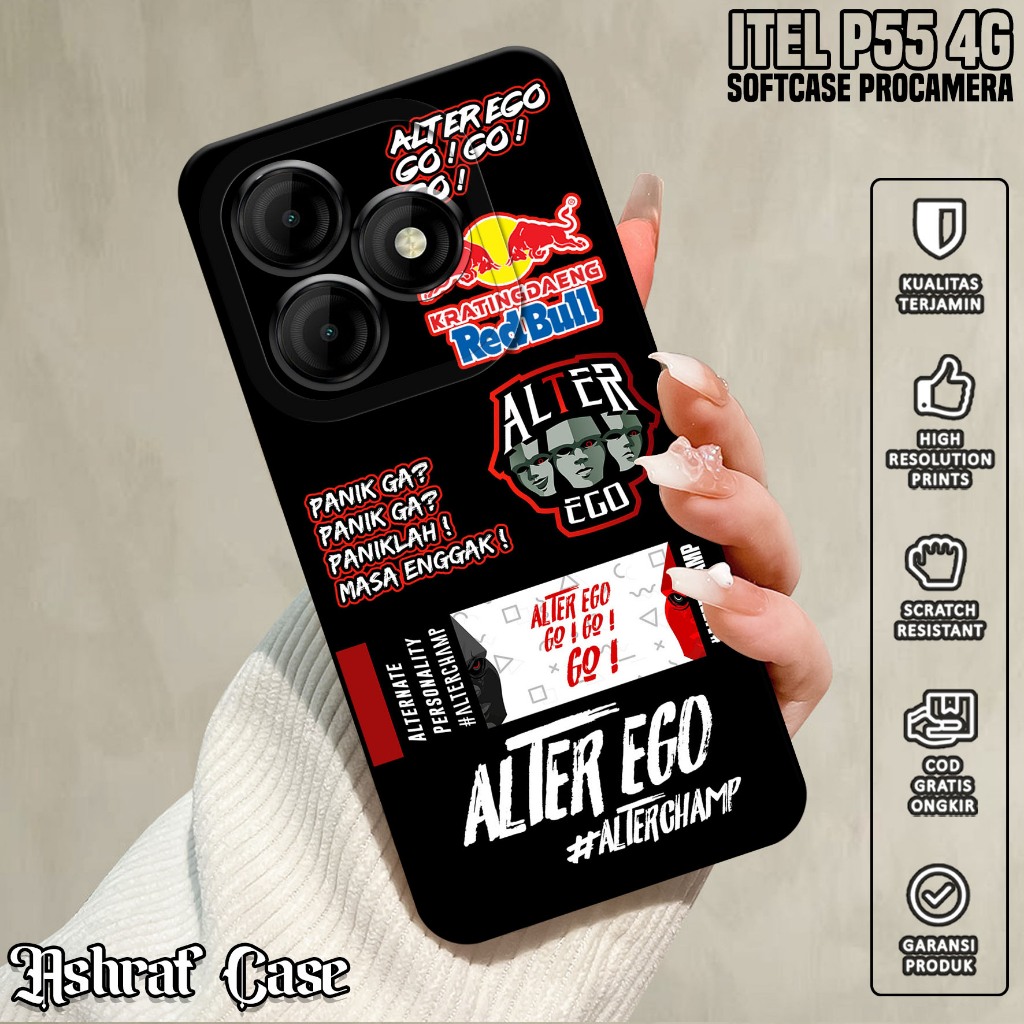 Casing ITEL P55 4G - Casing Hp ITEL P55 4G ( ESPRT ) Silikon Hp ITEL P55 4G - Softcase Hp ITEL P55 4
