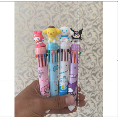 

Pulpen Sanrio berkarater 10 Warna