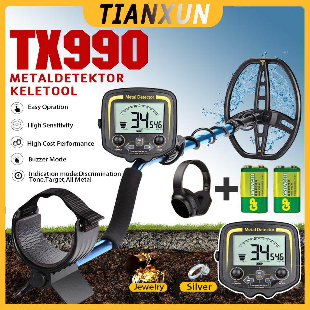 alat pendeteksi logam alat pendeteksi emas TX990 metal detector pendeteksi emas metal detector emas 