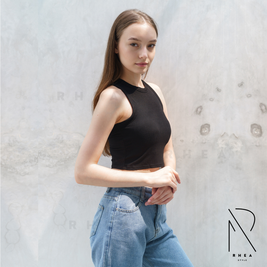RHEA Aubrey Crop Top Tank Top Bra - TankTop CropTop Atasan Wanita Korean Style