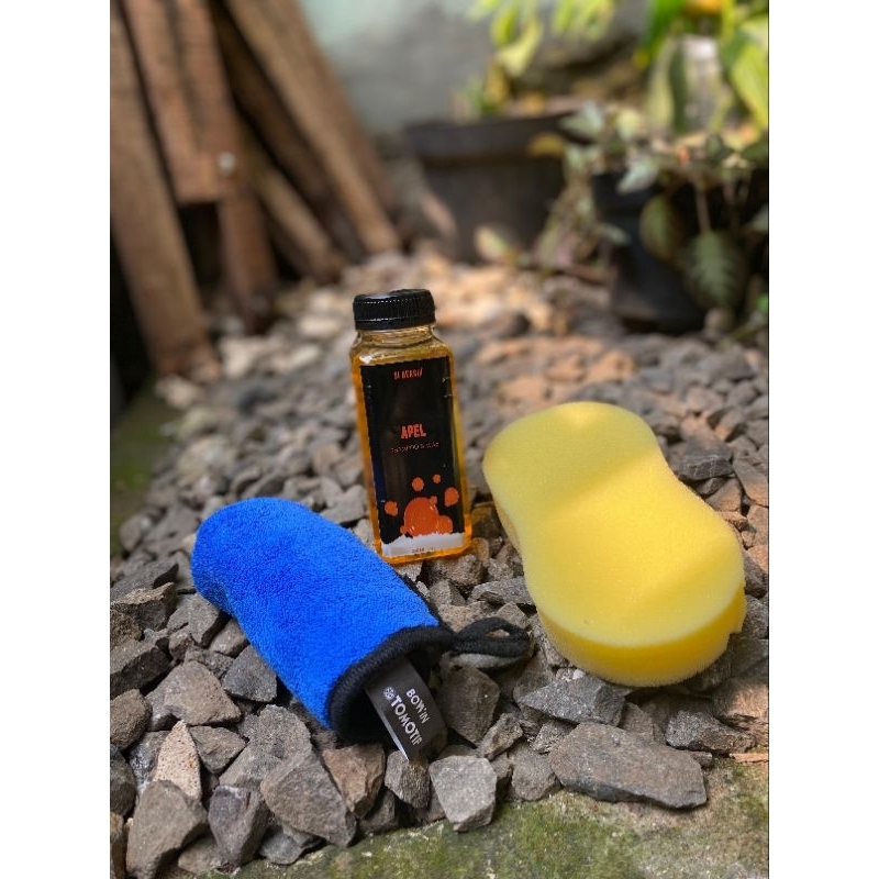 SHAMPOO & WAX 250 ML|| MICROFIBER 800 GSM , BUSA FOAM WASH