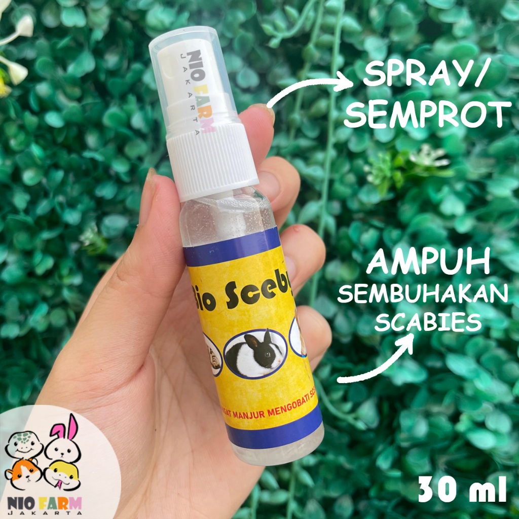 BIO SCEBY - 30 ml / Obat Semprot Scabies / Obat Gatal Obat Scabies / Obat Kulit Scabies untuk Kelinc