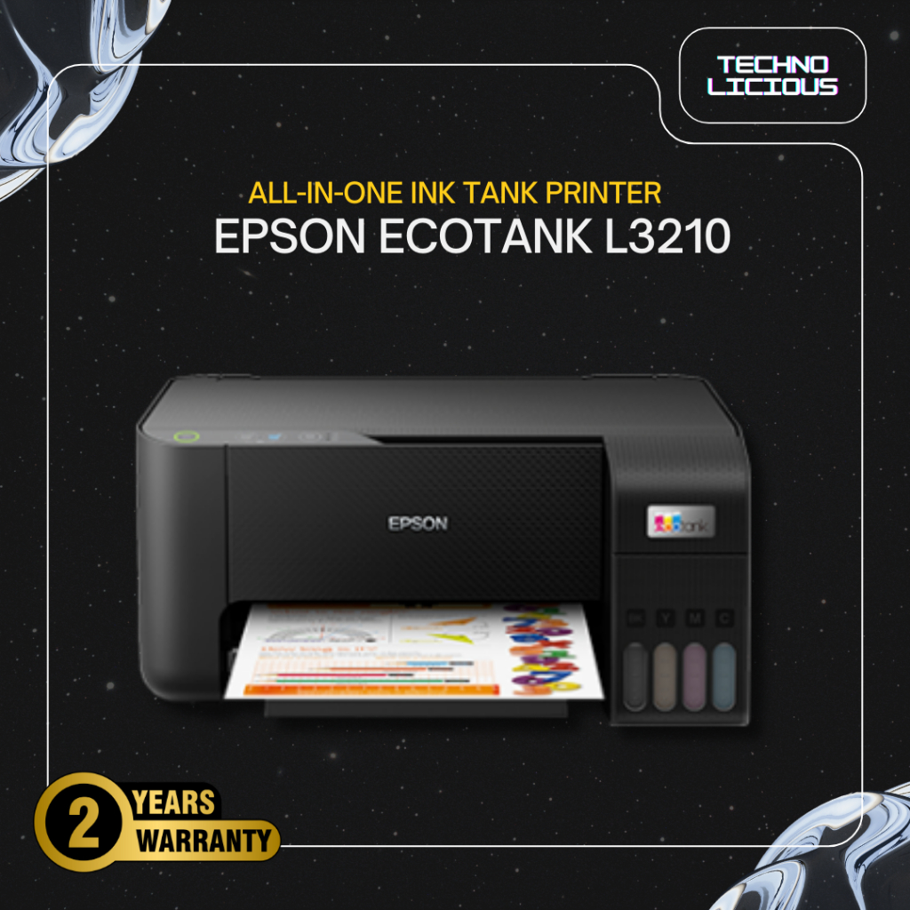 Printer Epson L3210 TINTA ORIGINAL EcoTank Resmi (Pengganti L3110)