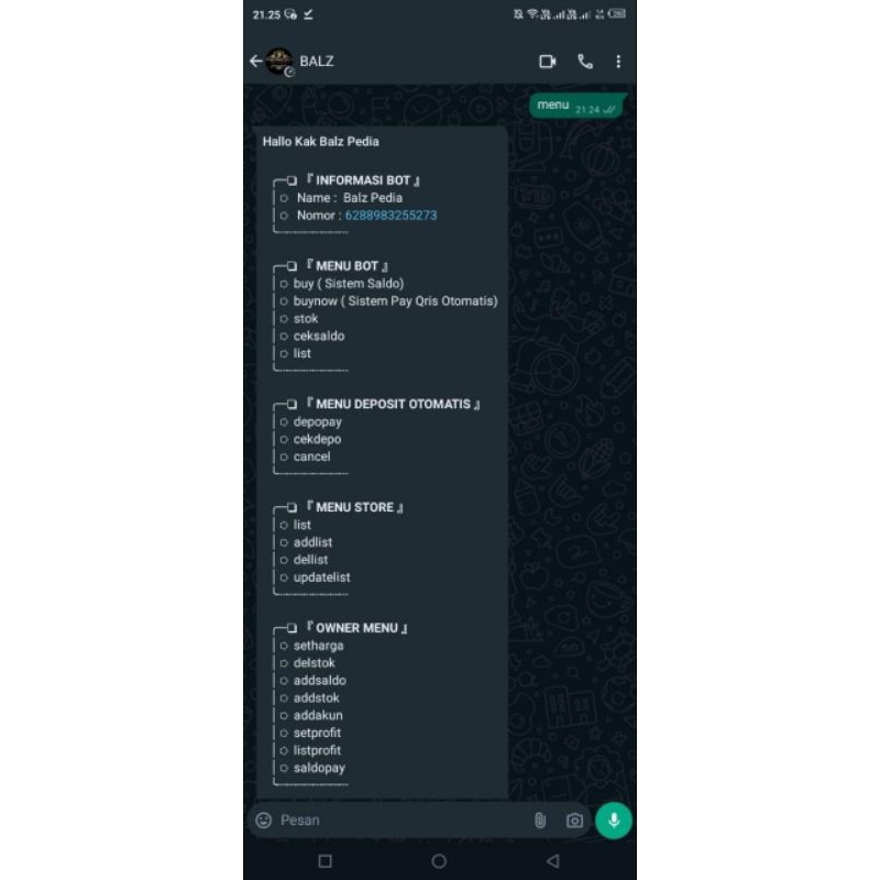 SCRIPT WHATSAPP JUALAN APP PREMIUM/JUALAN YANG LAIN DAN SUDAH OTOMATIS MENGGUNAKAN PG PAYDISINI
