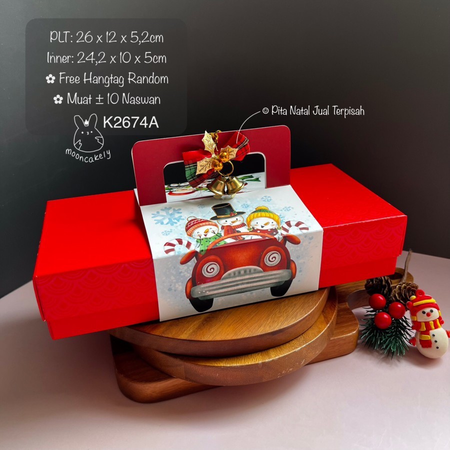 

(5pcs) Kotak Natal K2674 dus Cookies Nastar Christmas Box | K26