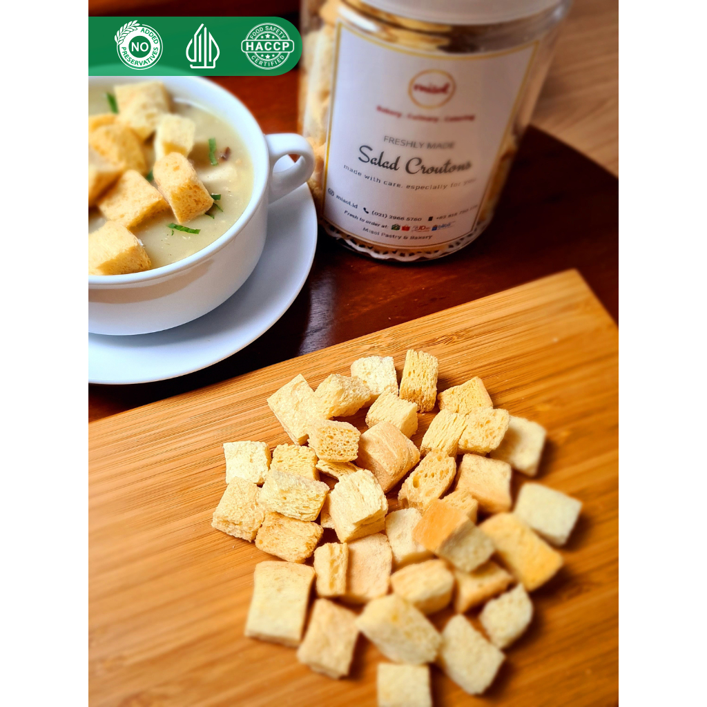 

Salad Croutons MISOL untuk pelengkap Aneka Salad dan Snack