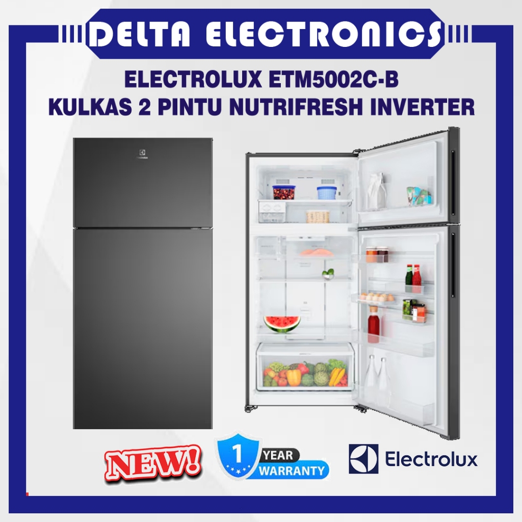 ELECTROLUX ETM5002C-B KULKAS INVERTER NUTRIFRESH 2 PINTU