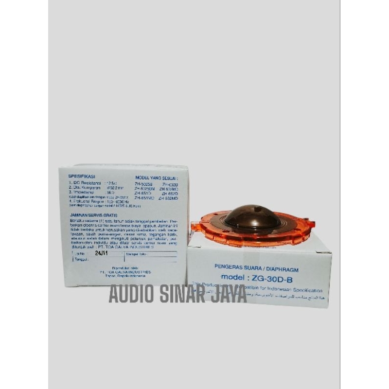 spul toa ZG-30DB ZG 30 spool membran corong speaker toa 50 watt