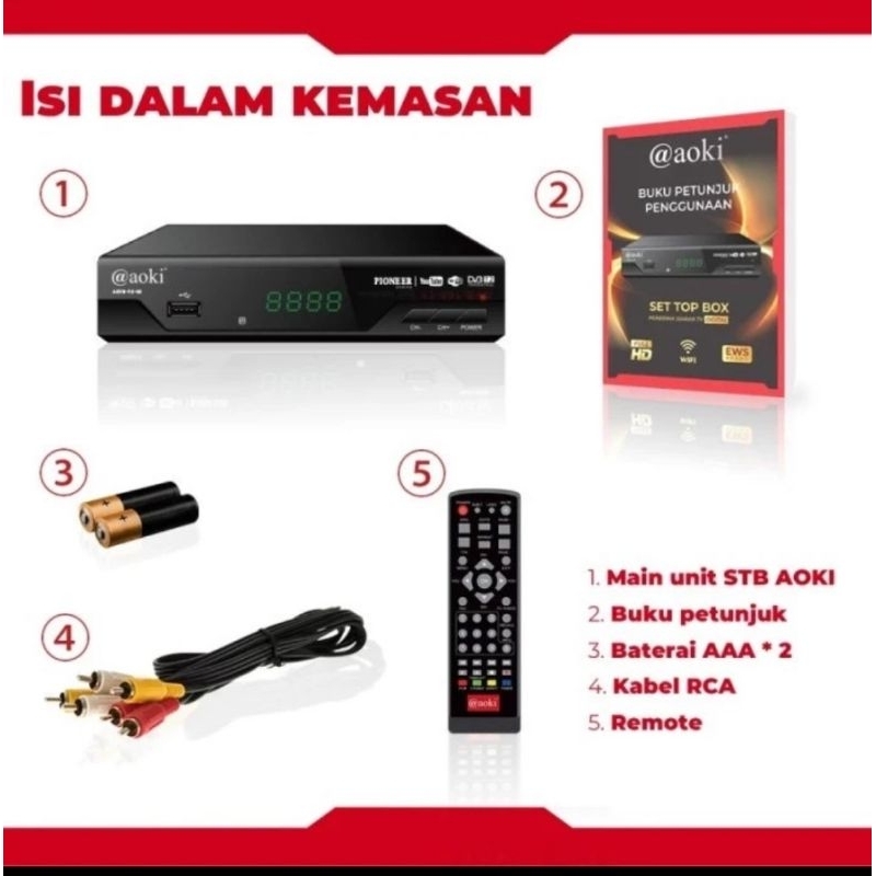 set top box tv digital ASTB-03 AOKI