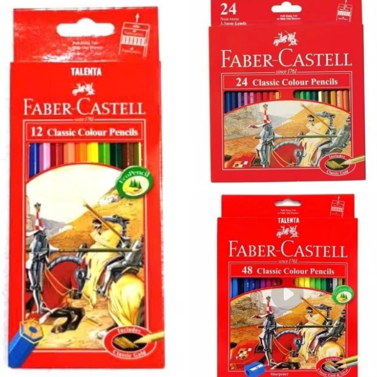 

KODE N52C Pensil Warna FaberCastell Classic 12 24 48 Warna
