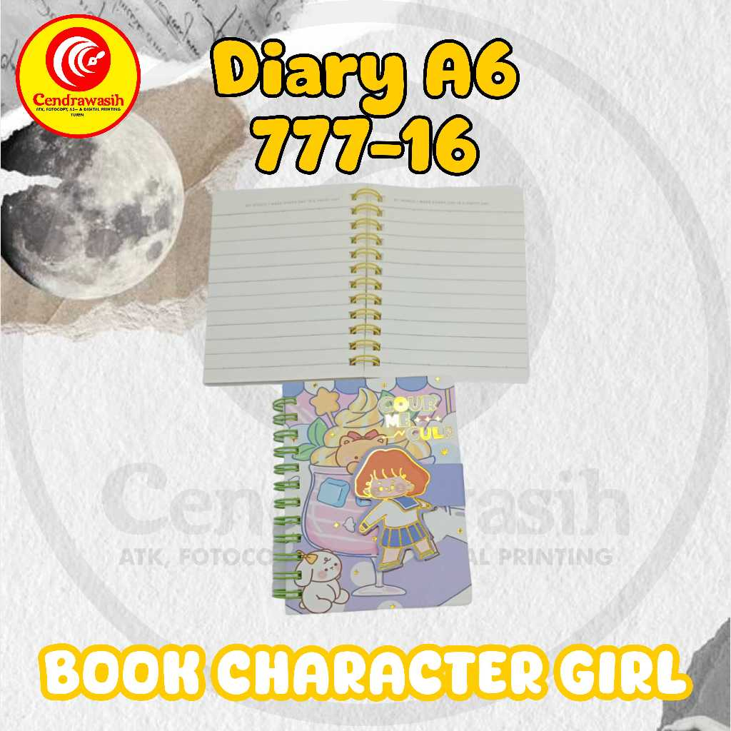 

DIARY BOOK A6 777-16/DIARY ANAK/DIARY REMAJA/DIARY FANCY