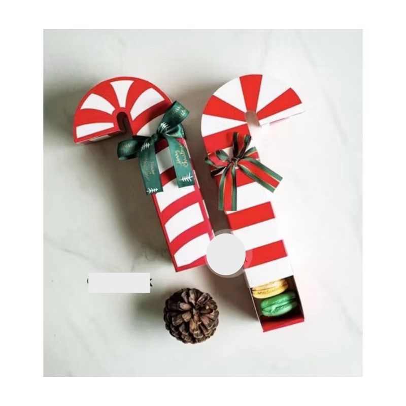 

BOX MACARON/BOX MOCHI/ BOX NATAL TONGKAT NATAL CANDY CANE per pcs