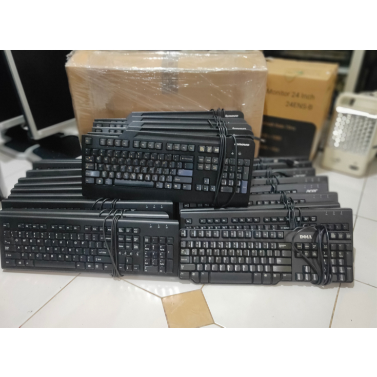 Keyboard Komputer/Pc Original Built Up Lenovo, Hp, Acer Usb