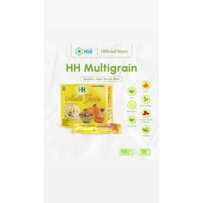 

HH MULTIGRAIN Minuman Sereal Multi GRAIN Dengan Campuran Komposisi Biji biji an Aneka Warna Yang Tinggi Serat