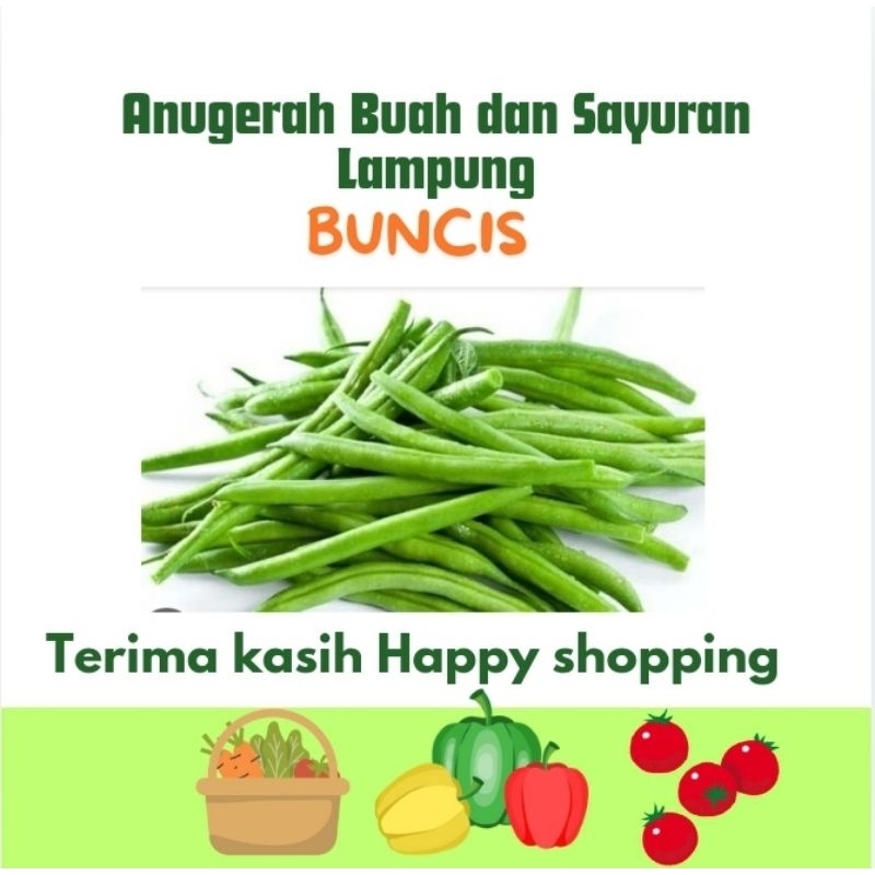 

Buncis Sayuran Segar 250 gr Anugerah Mart Lampung