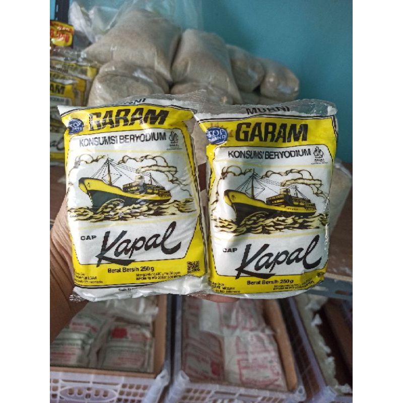 

Garam kapal berat 250gram 12rb dpt 5
