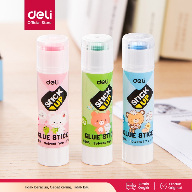 

Deli Lem Glue Stik Kinerja Perekat yang sangat kuat tidak beracun sesuai dengan EN-71 E7165A