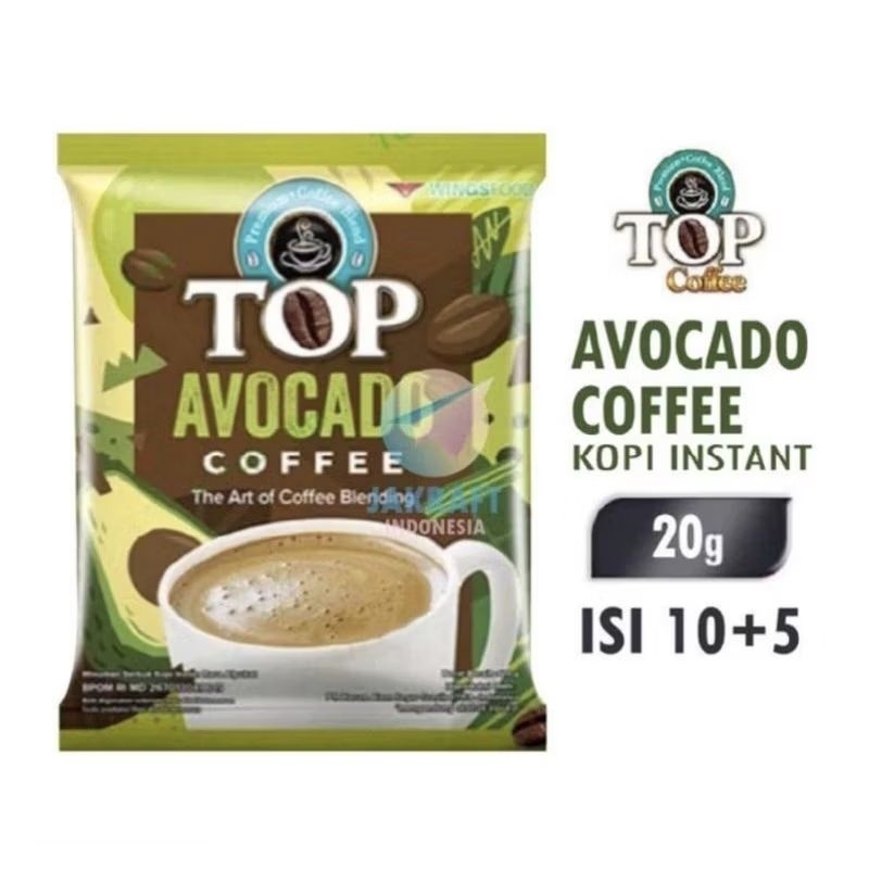 

Top coffee avocado isi 10+5 sachet @20g