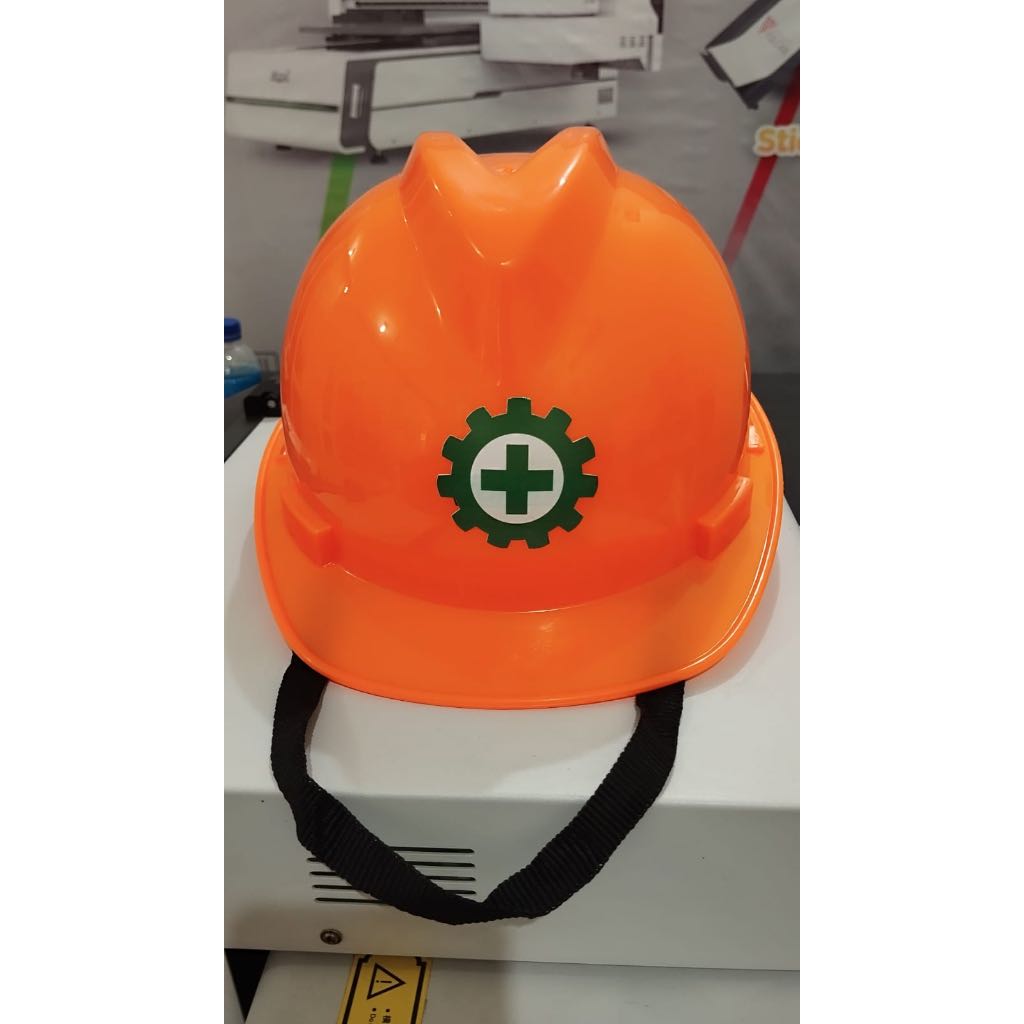 Custom Logo Safety Helmet / Helm Proyek Include Inner Ring / Helm Kerja