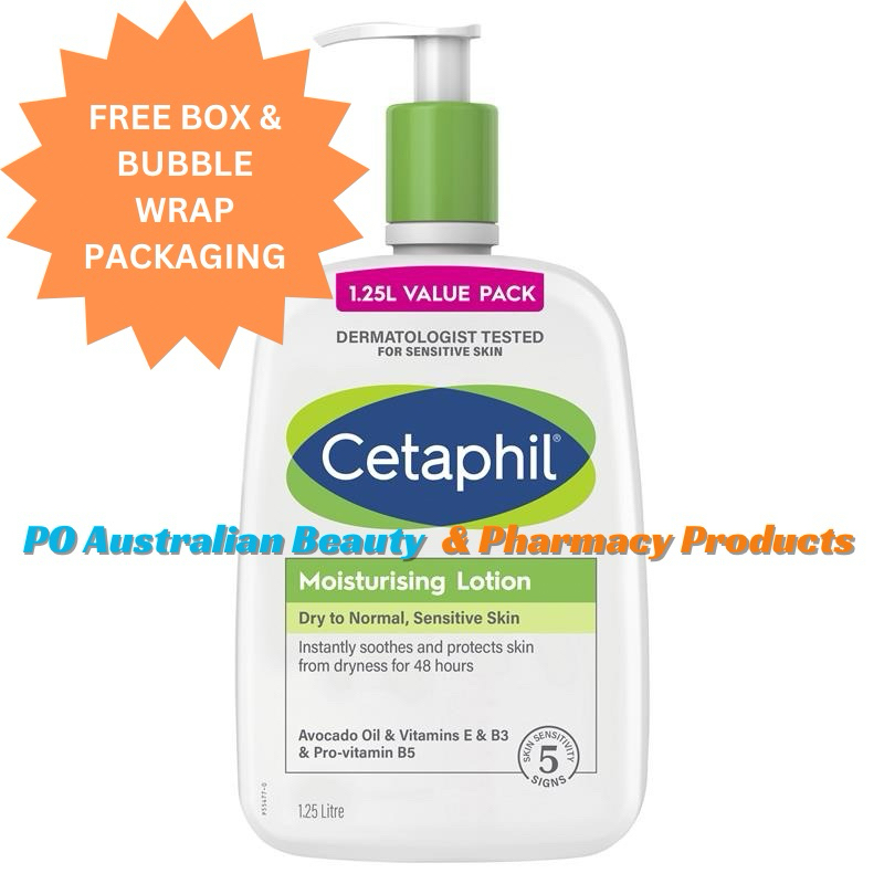 [READY STOCK] Cetaphil moisturising lotion 1.25 liter (dry to normal, sensitive skin) | Moisturizing