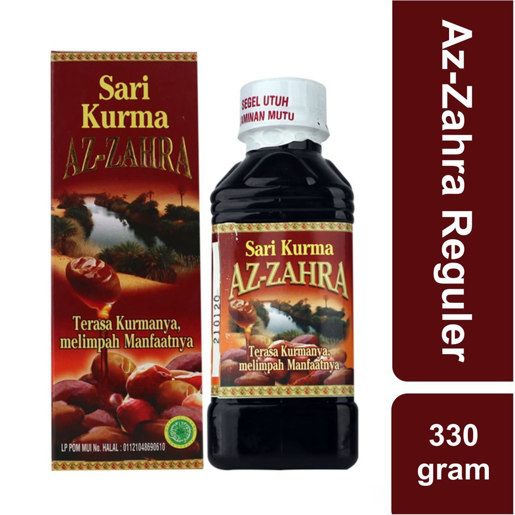 

Sari Kurma Azzahra Reguler 330ML Sari Kurma Murni