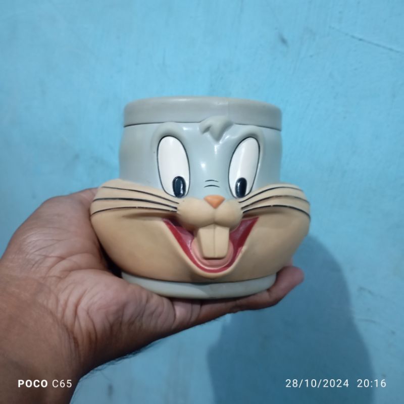 vintage mug karakter bugs bunny warner Bros second