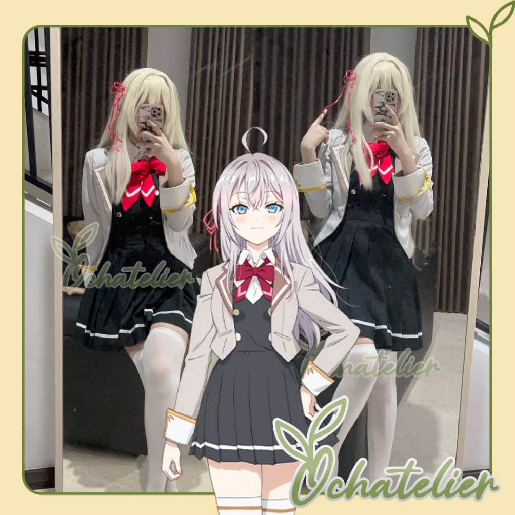 KODE P65L Ready Stock Alya Hides Her Feelings in Russian Alya Cosplay Seifuku Roshidere Suou Yuki Al