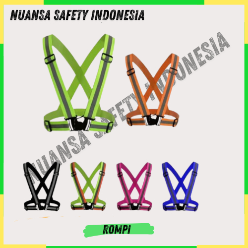 Rompi Safety Elastis Bahan Karet - Rompi Kerja Safety - Rompi Karet Safety