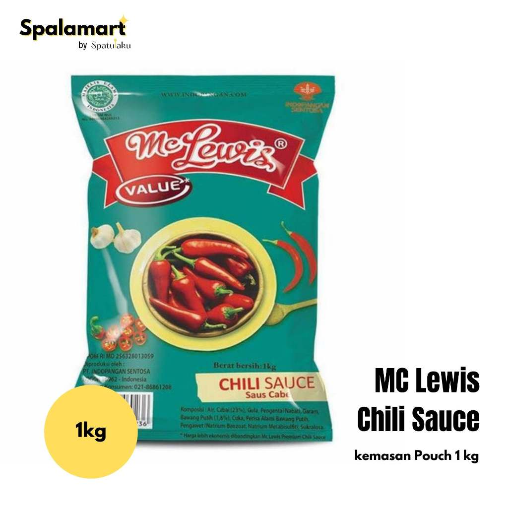 

Mc Lewis Value Chili Sauce 1 kg / Saus Cabai Mc Lewis Value 1 kg