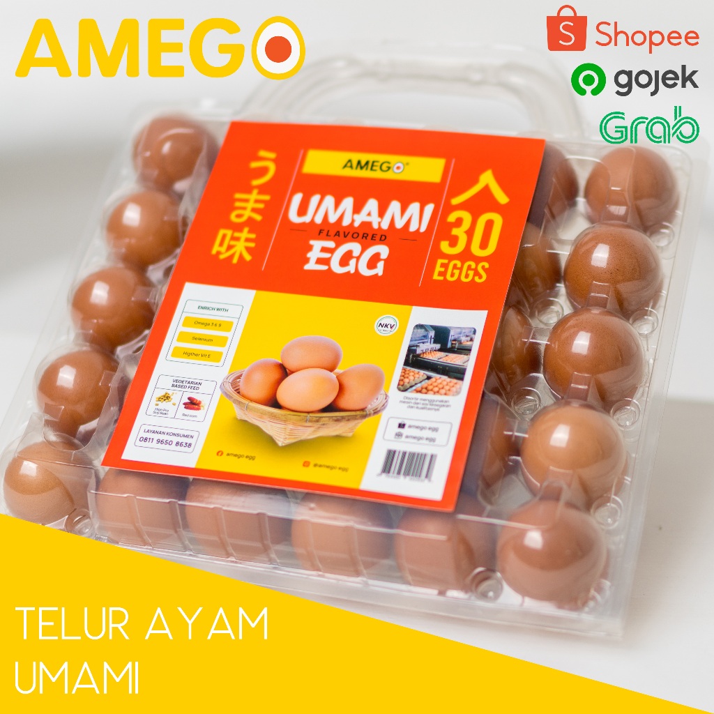 

Telur Ayam Umami Omega per 30 pcs