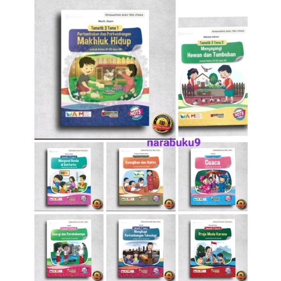 

KODE O72B NEW Tematik kelas 3 SD tema 1 2 3 4 5 6 7 8 Revisi Terbaru HOTS AKM Platinum