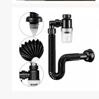 sifon fleksibel wastafel/saluran pembuangan wastafel