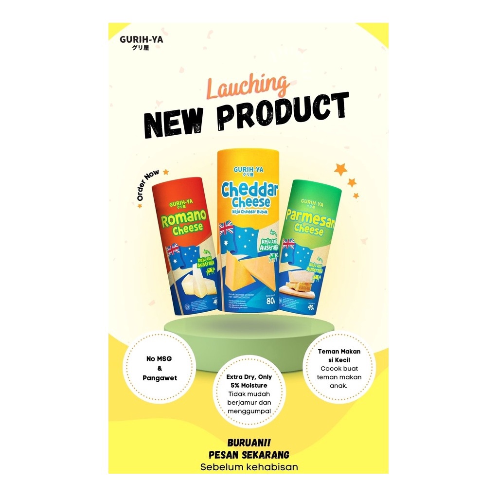 

Voucher 1 Gurihya Cheese 4gr A115