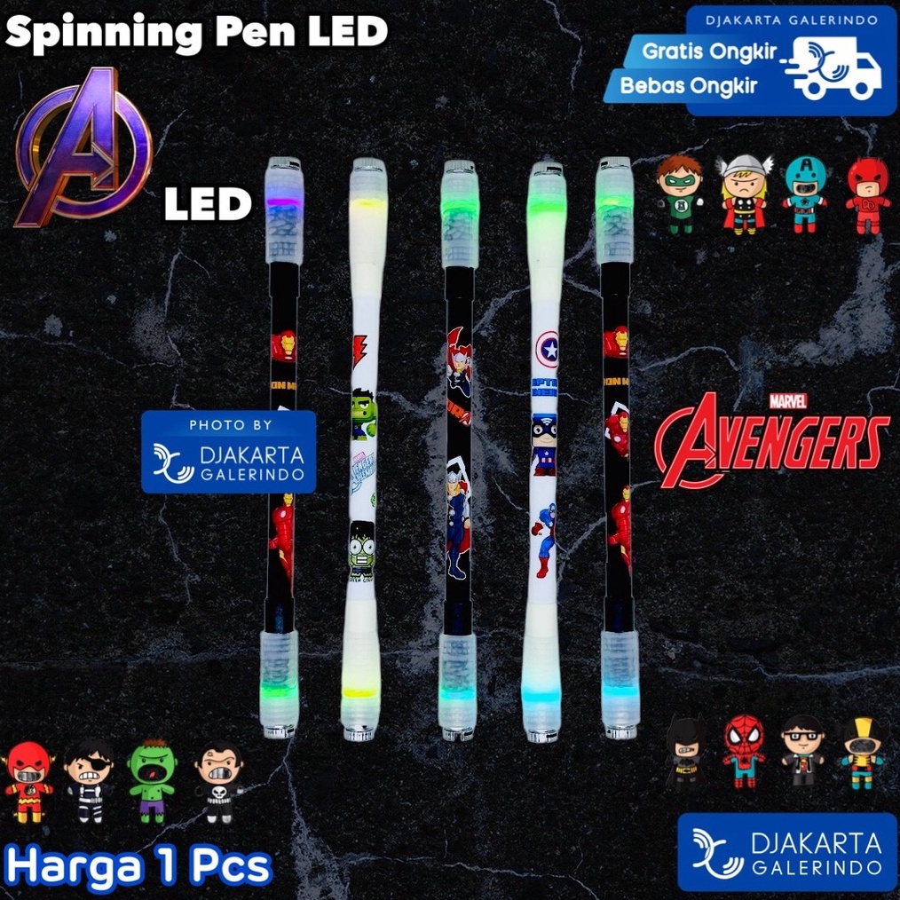 

Belanja Lebih Hemat Spinning Pen Led Pulpen Spinner LED Viral Fidget Spinner Pen Anti Slip A119