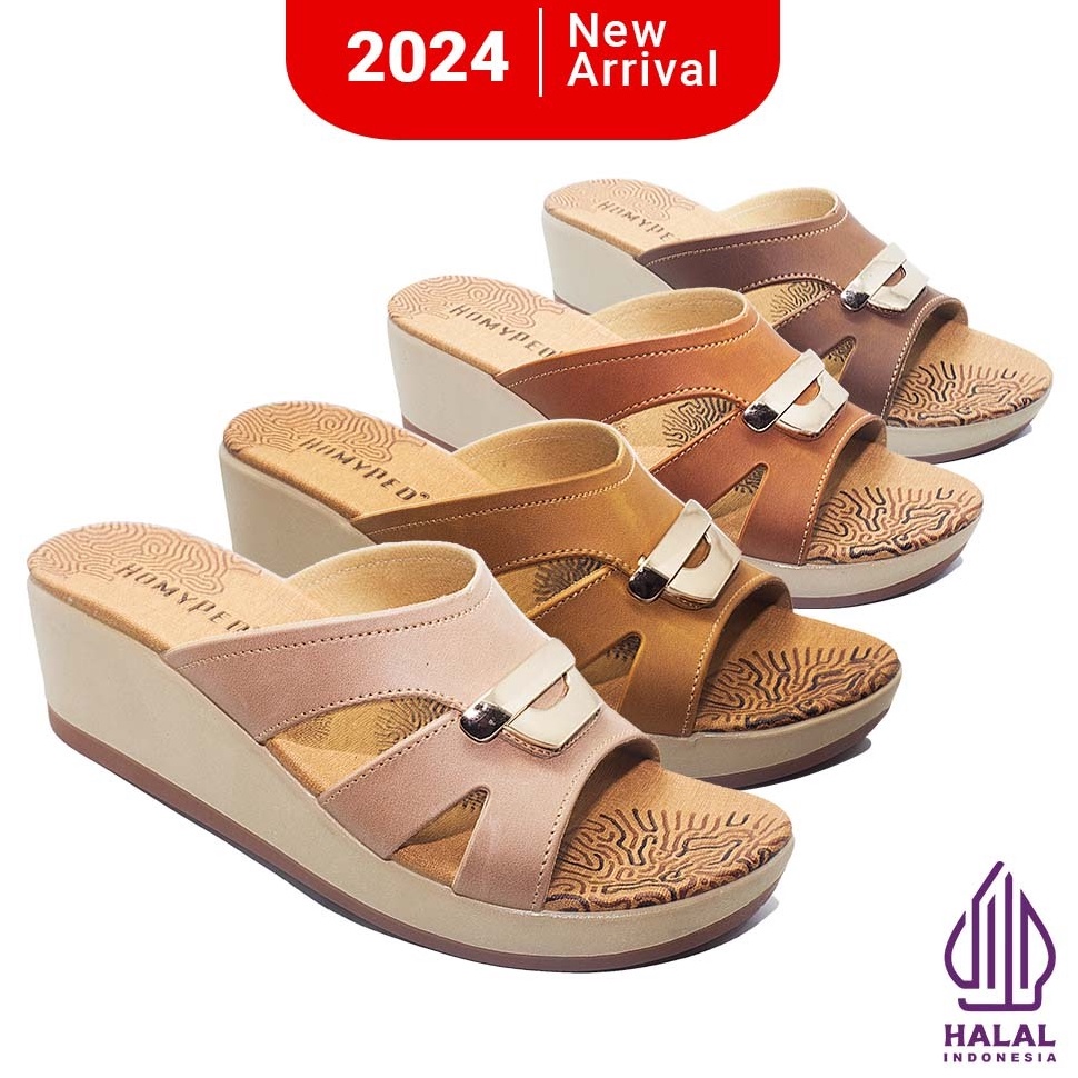 Jangan Ketinggalan order Homyped Adeeva N61 Sandal Wanita hak 6cm nyaman empuk antislip sandal wanit