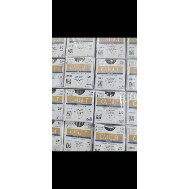 absorbable chromic 2/0 taper