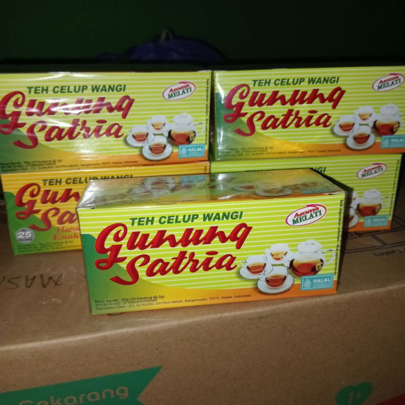 

Teh Celup Gunung Satria Aroma Melati 25 kantong