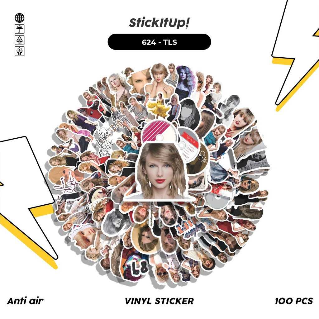 

COD 100 Pcs Stiker Taylor Swift Lucu Anti Air Untuk Dekorasi Notebook Sepeda Skateboard Handphone DIY