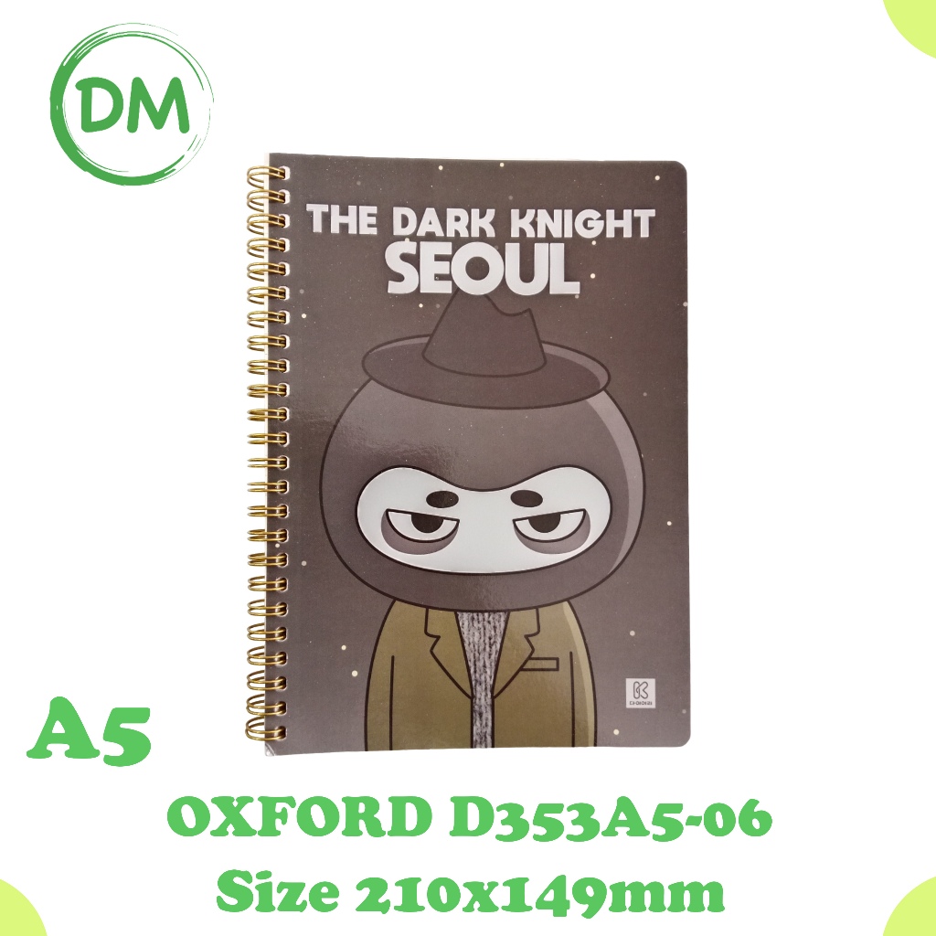 

D353A5 - 6 NOTEBOOK OXFORD GRID AESTHETIC BERGARIS POLOS NB A5