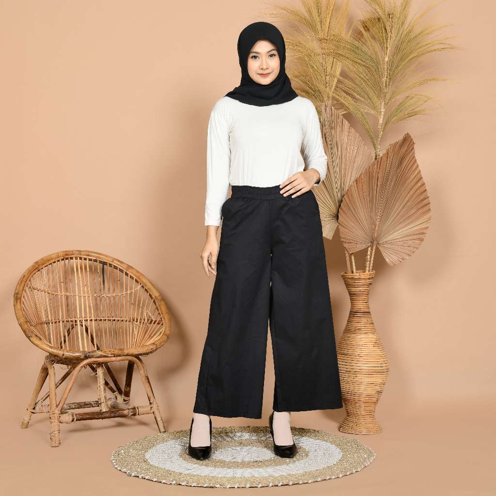Celana Kulot Wanita Panjang Kekinian