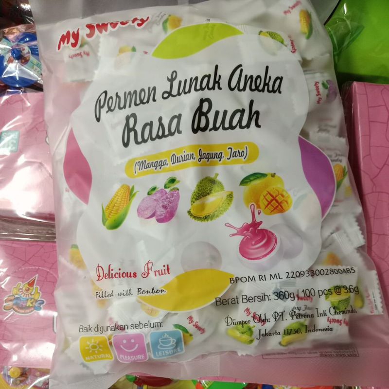 

permen lunak rasa buah