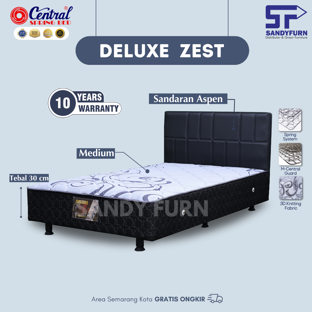 CENTRAL Spring Bed - Deluxe Multibed - Semua Ukuran