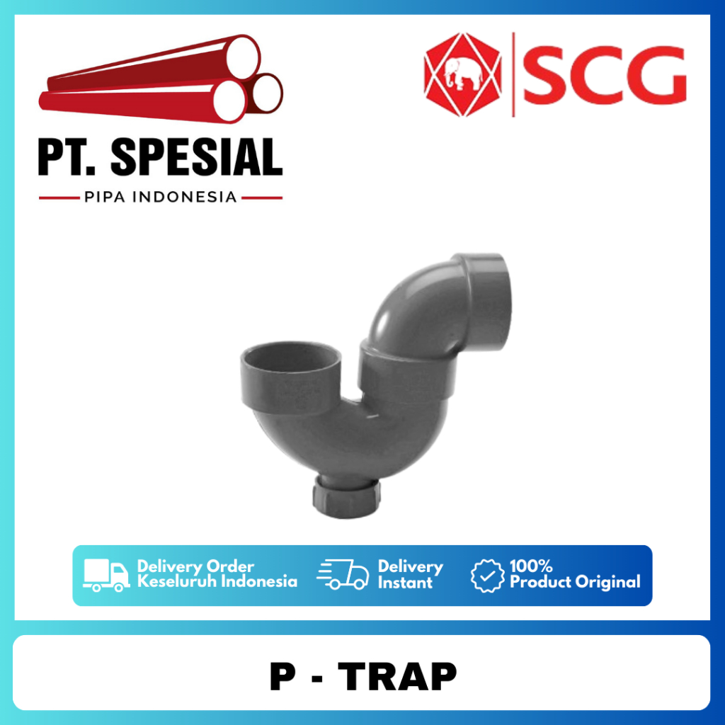 P-Trap 2 Inch PVC SCG / P Trap 2 Inch D / P-Trap  SCG / P Trap D SCG - 05