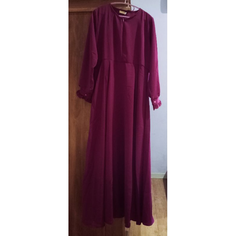 Preloved gamis zaleta ori warna ungu