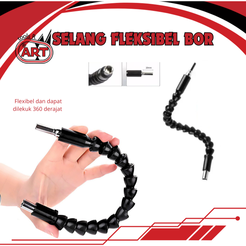 Selang Fleksibel Bor Selang Flexible Bor Sambungan Ekstensi Kepala Obeng Bor Fleksibel Extension Scr