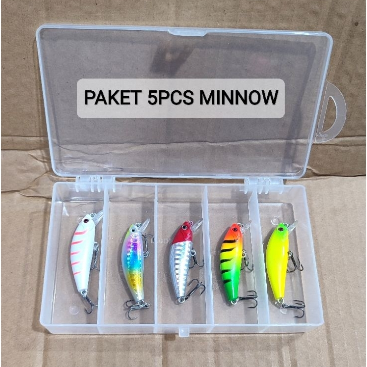 PAKET LURE MINNOW HAMPALA + BOX. MINO