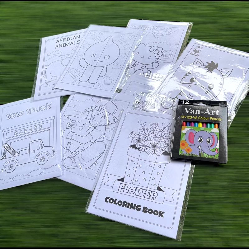 

50 lembar mewarnai free pensil warna